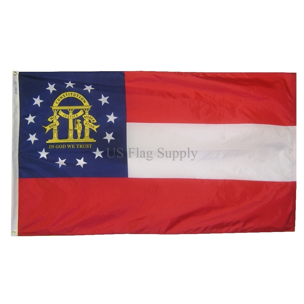 Georgia Flag 2 X 3 Ft For Outdoor Use