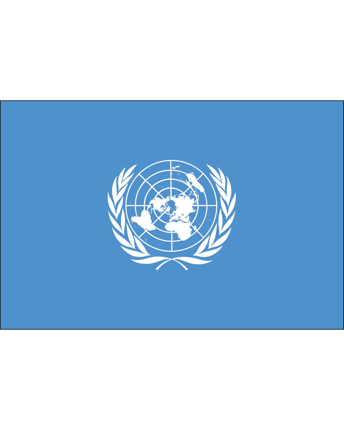 Lightweight United Nations Flag 3ft X 5ft For Outdoor Use