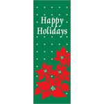 Happy Holidays Poinsettia Banner