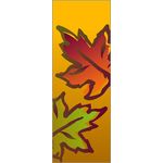 Fall Leaves, Yellow Banner