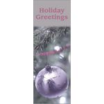 Holiday Greetings Silver Ornament Banner