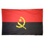 3ft. x 5ft. Angola Flag with Brass Grommets