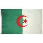 3ft. x 5ft. Algeria Flag with Brass Grommets