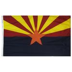4ft. x 6ft. Arizona Flag w/ Line Snap & Ring