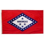 2ft. x 3ft. Arkansas Flag with Brass Grommets