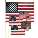 US Flags on a stick