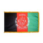 3ft. x 5ft. Afghanistan Flag for Indoor Display with Fringe