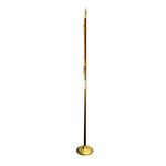 8 ft. Steel Pole Set w/un-Weighted Stand Gold Spear Cord & Tassel