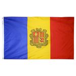 4ft. x 6ft. Andorra Flag Seal w/ Line Snap & Ring