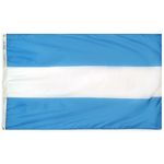 3ft. x 5ft. Argentina Flag No Seal with Brass Grommets