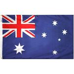 4ft. x 6ft. Australia Flag w/ Line Snap & Ring