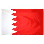 4ft. x 6ft. Bahrain Flag w/ Line Snap & Ring