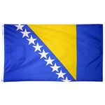 3ft. x 5ft. Bosnia-Herzegovina Flag with Brass Grommets