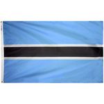 4ft. x 6ft. Botswana Flag w/ Line Snap & Ring