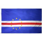 4ft. x 6ft. Cape Verde Flag w/ Line Snap & Ring