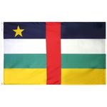 2ft. x 3ft. Central African Republic Flag with Canvas Header