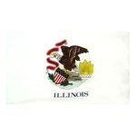 4ft. x 6ft. Illinois Flag for Parades & Display