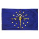 2ft. x 3ft. Indiana Flag with Brass Grommets