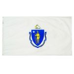 2ft. x 3ft. Massachusetts Flag with Brass Grommets