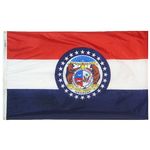 4ft. x 6ft. Missouri Flag w/ Line Snap & Ring