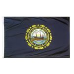 4ft. x 6ft. New Hampshire Flag w/ Line Snap & Ring