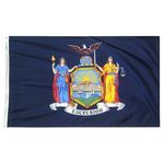 2ft. x 3ft. New York State Flag with Brass Grommets