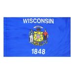 4ft. x 6ft. Wisconsin Flag for Parades & Display