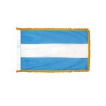 3ft. x 5ft. Argentina Flag No Seal for Parades & Display with Fringe