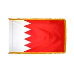 3ft. x 5ft. Bahrain Flag for Parades & Display with Fringe