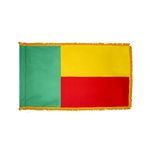 2 ft. x 3 ft. Benin Flag Fringed for Indoor Display