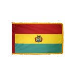 4ft. x 6ft. Bolivia Flag Seal for Parades & Display with Fringe