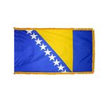 2ft. x 3ft. Bosnia-Herzegovina Flag Fringed for Indoor Display