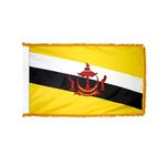 3ft. x 5ft. Brunei Flag for Parades & Display with Fringe