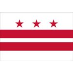 4ft. x 6ft. District of Columbia Flag Red Fringed