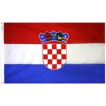 3ft. x 5ft. Croatia Flag with Brass Grommets