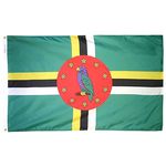 2ft. x 3ft. Dominica Flag with Canvas Header