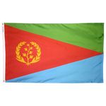 4ft. x 6ft. Eritrea Flag w/ Line Snap & Ring