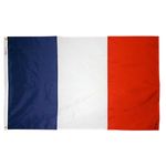 4ft. x 6ft. France Flag w/ Line Snap & Ring