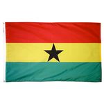 4ft. x 6ft. Ghana Flag with Brass Grommets