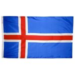 4ft. x 6ft. Iceland Flag w/ Line Snap & Ring