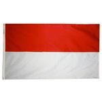 4ft. x 6ft. Indonesia Flag w/ Line Snap & Ring