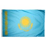 4ft. x 6ft. Kazakhstan Flag with Brass Grommets