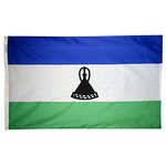 4ft. x 6ft. Lesotho Flag w/ Line Snap & Ring