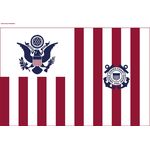 60 in. x 96 in. U.S. Coast Guard Ensign Flag - Size 3