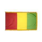 4ft. x 6ft. Guinea Flag for Parades & Display with Fringe