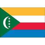 3ft. x 5ft. Comoros Double Sided Flag for Parades & Display