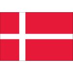 4ft. x 6ft. Denmark Flag for Parades & Display
