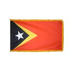 4ft. x 6ft. East Timor Flag for Parades & Display with Fringe