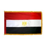 2ft. x 3ft. Egypt Flag Fringed for Indoor Display