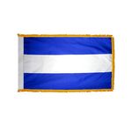 3ft. x 5ft. El Salvador Flag No Seal Indoor with Fringe